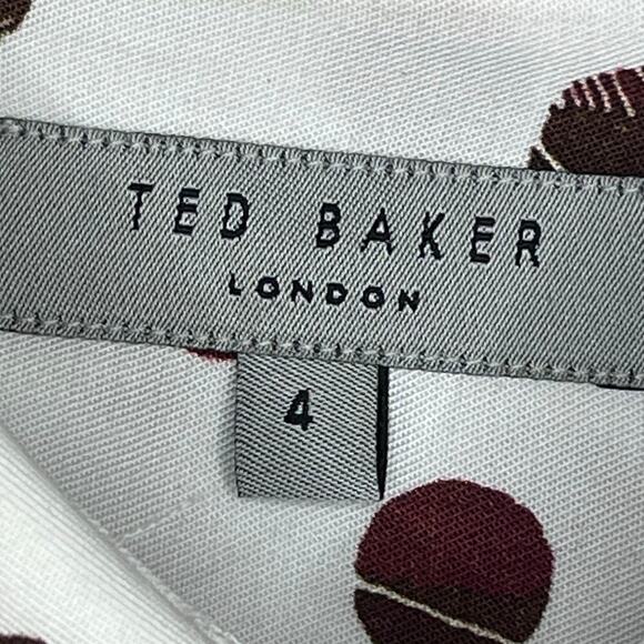 Ted Baker London Men Shorts Sleeve Button Up Collared Shirts Polka dots Size 4 M - Picture 3 of 10